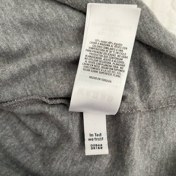 EUC! TED BAKER London Derry Flat Knit Polo Shirt Grey-Size 3 (Adult Small) - Picture 6 of 10